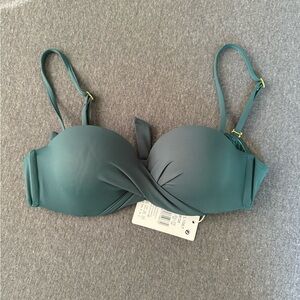 Dark green size M swim suit top
